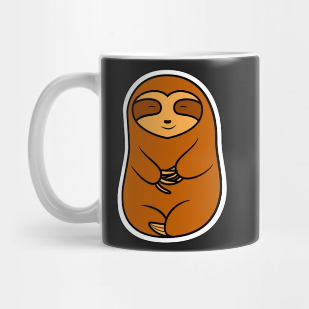 Happy Cozy Brown Sloth Bear by SubtleSplit